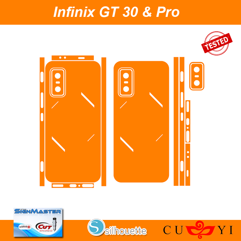 Infinix GT 30 & Pro Phone Skin Template – Digital Vector Cut File