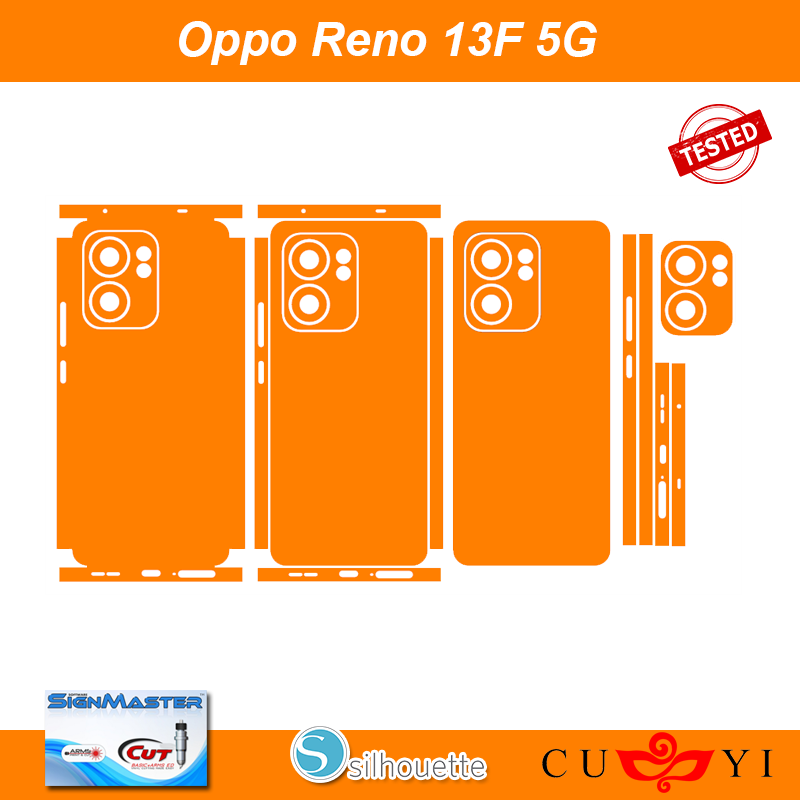Oppo Reno 13 F 5G Phone Skin Template – Digital Vector Cut File