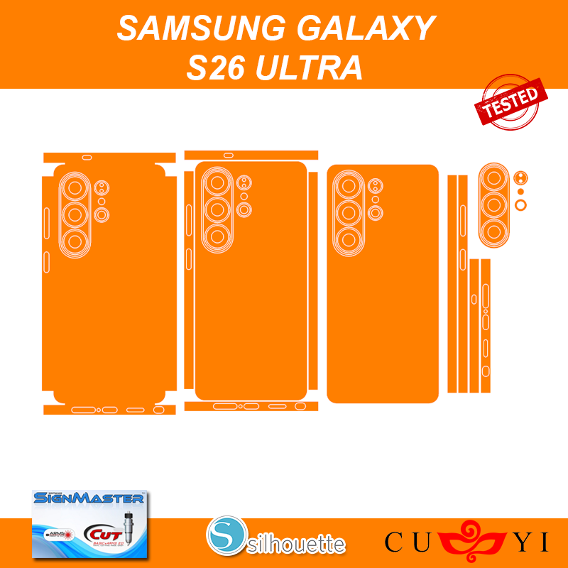 Samsung Galaxy S26 Ultra Skin Template – Digital Vector Cut File